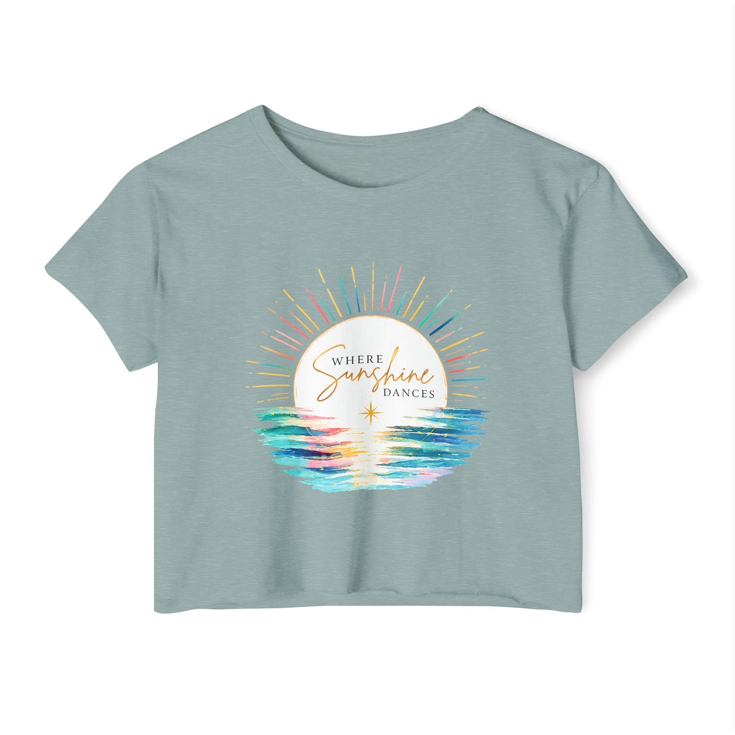Where Sunshine Dances Crop Top