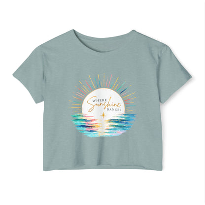 Where Sunshine Dances Crop Top