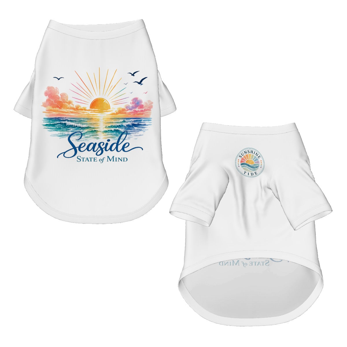 Seaside State Of Mind Dog Tee