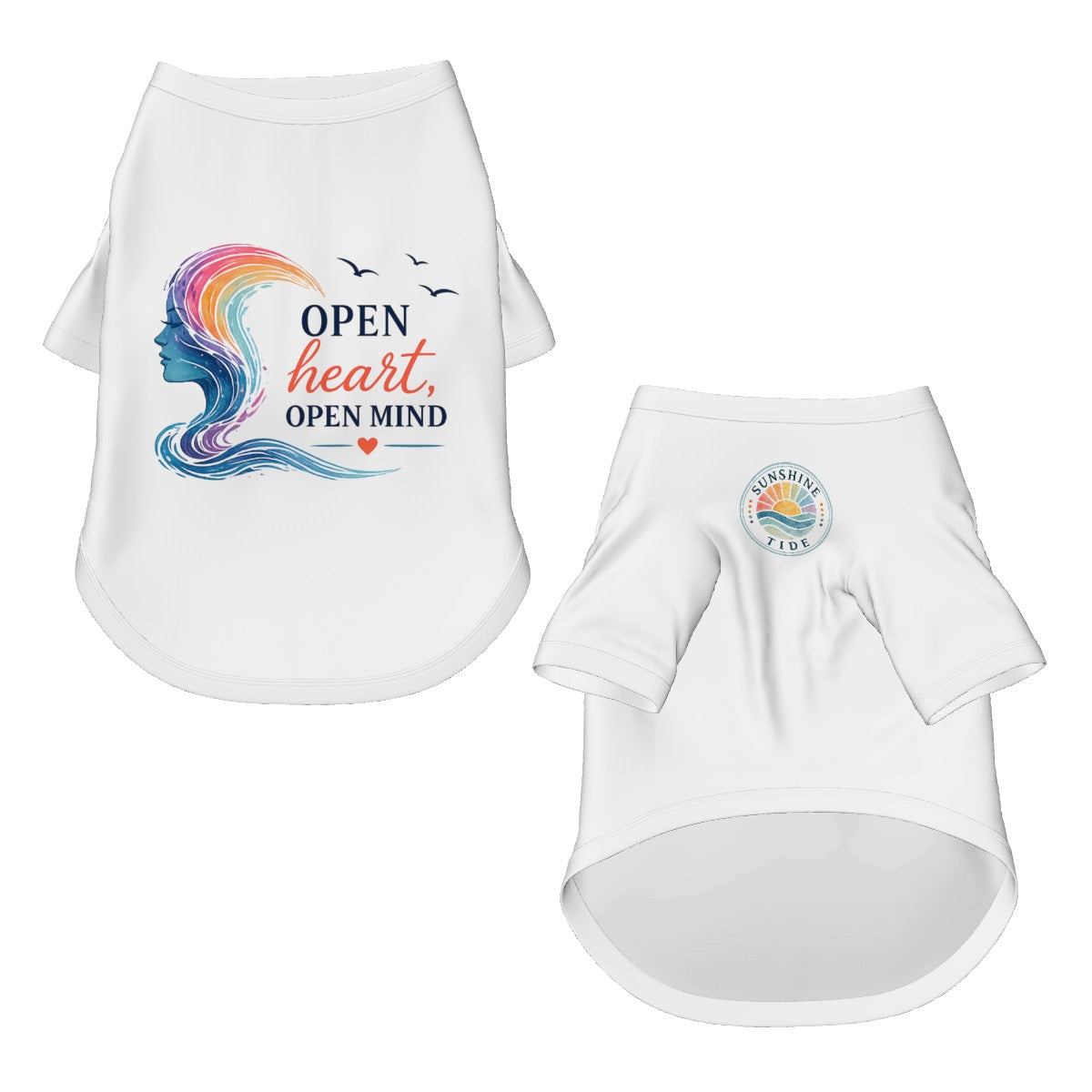 Open Heart, Open Mind Dog Tee