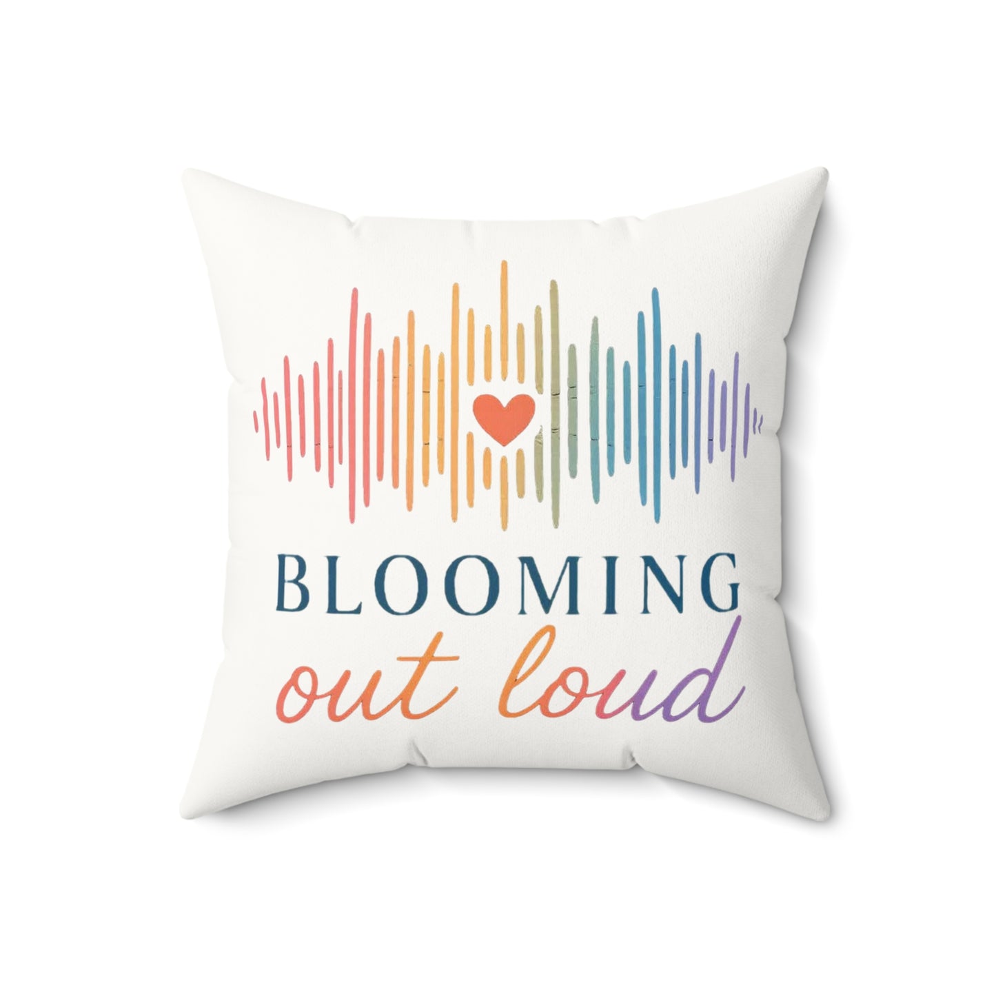Blooming Out Loud Throw Pillow