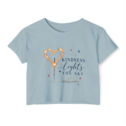 Kindness Lights The Sky Crop Top