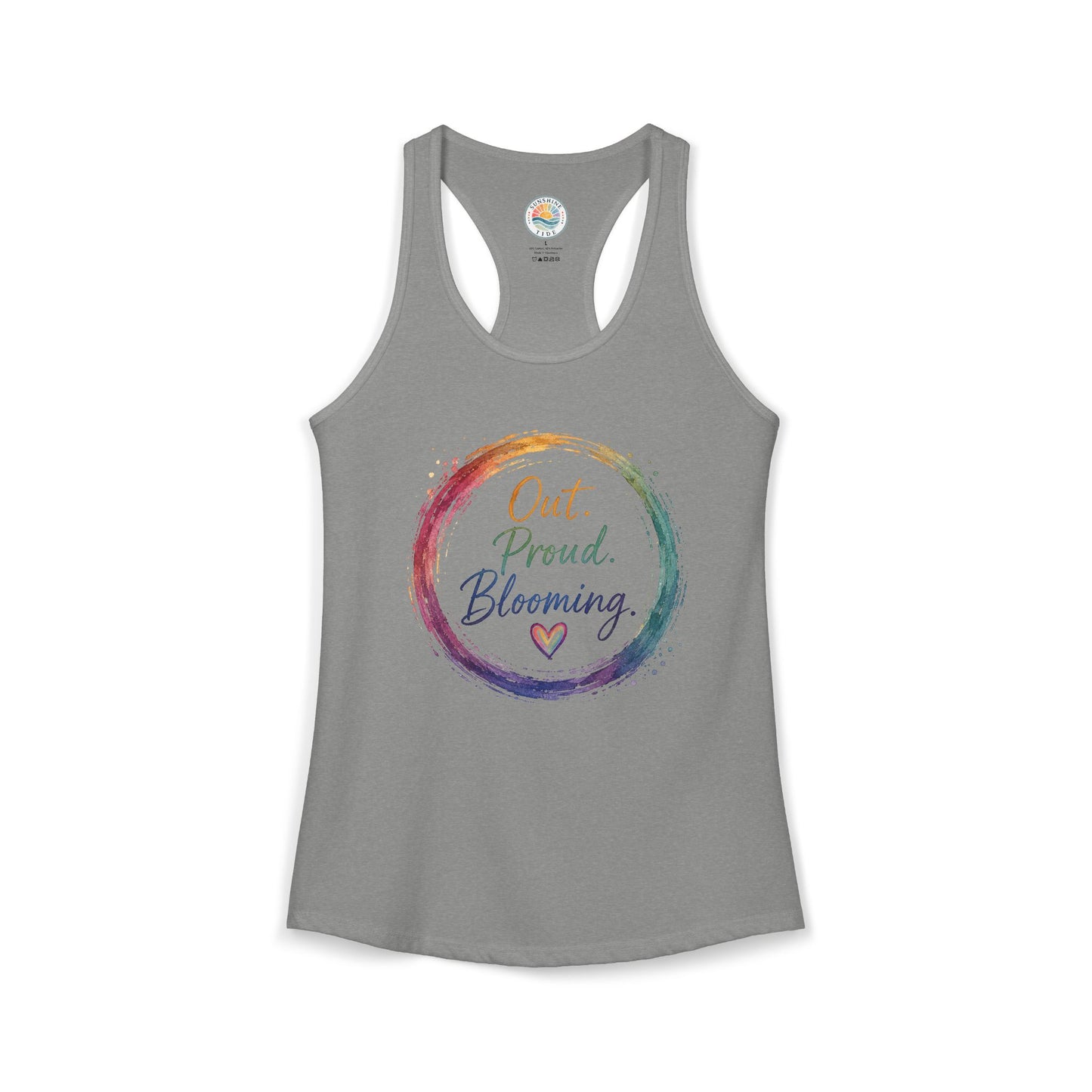 Out. Proud. Blooming. Women's Tank