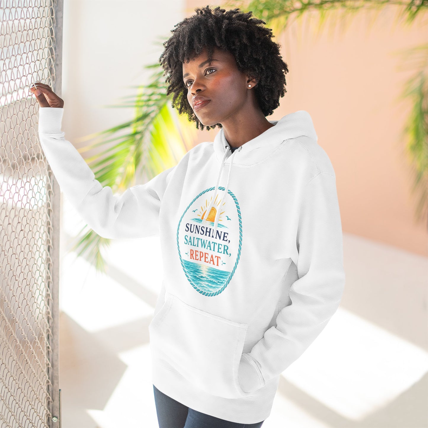 Sunshine, Saltwater, Repeat Mid-Heavyweight Hoodie