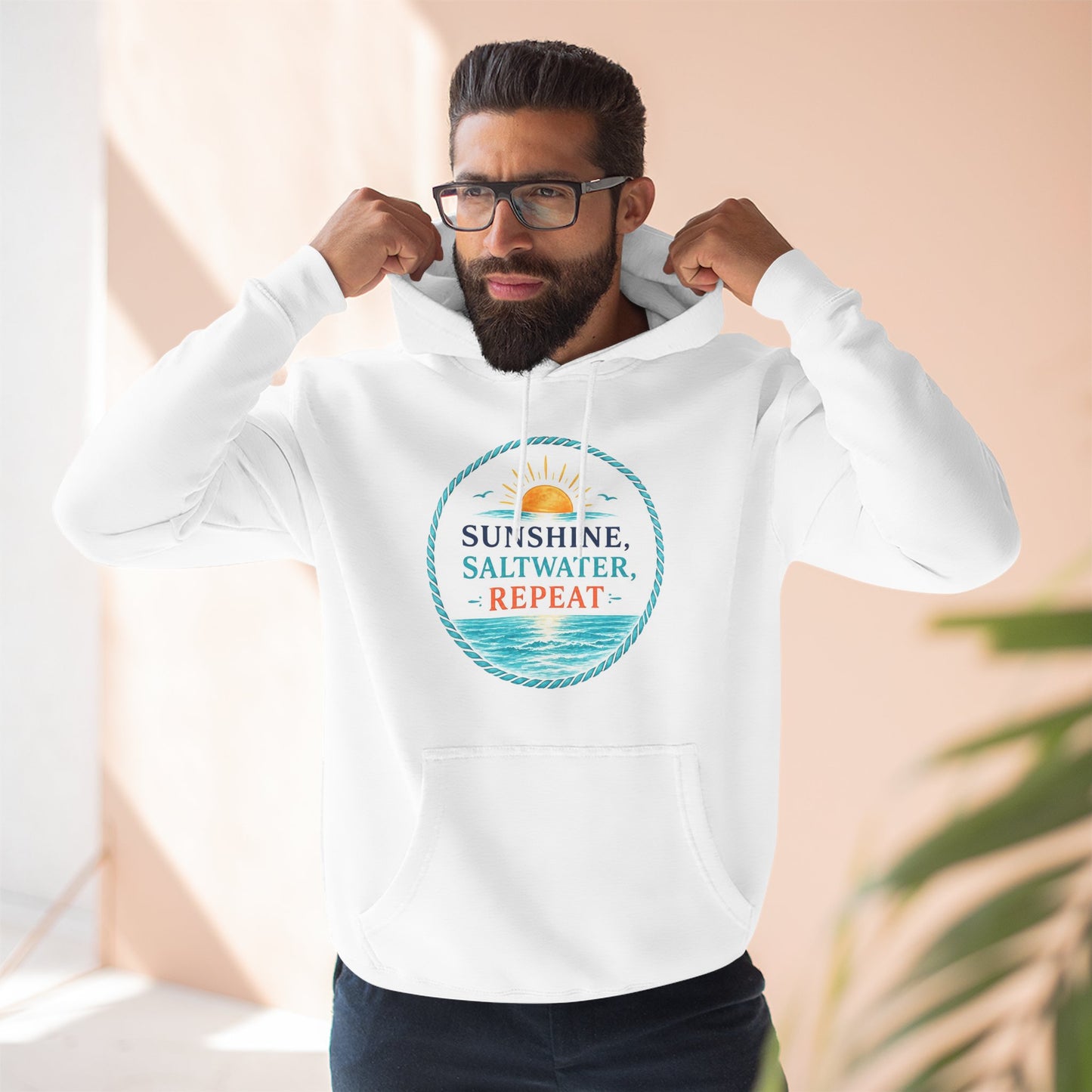 Sunshine, Saltwater, Repeat Mid-Heavyweight Hoodie