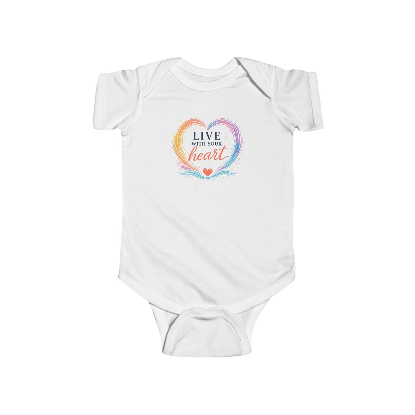 Live With Your Heart Baby Onesie