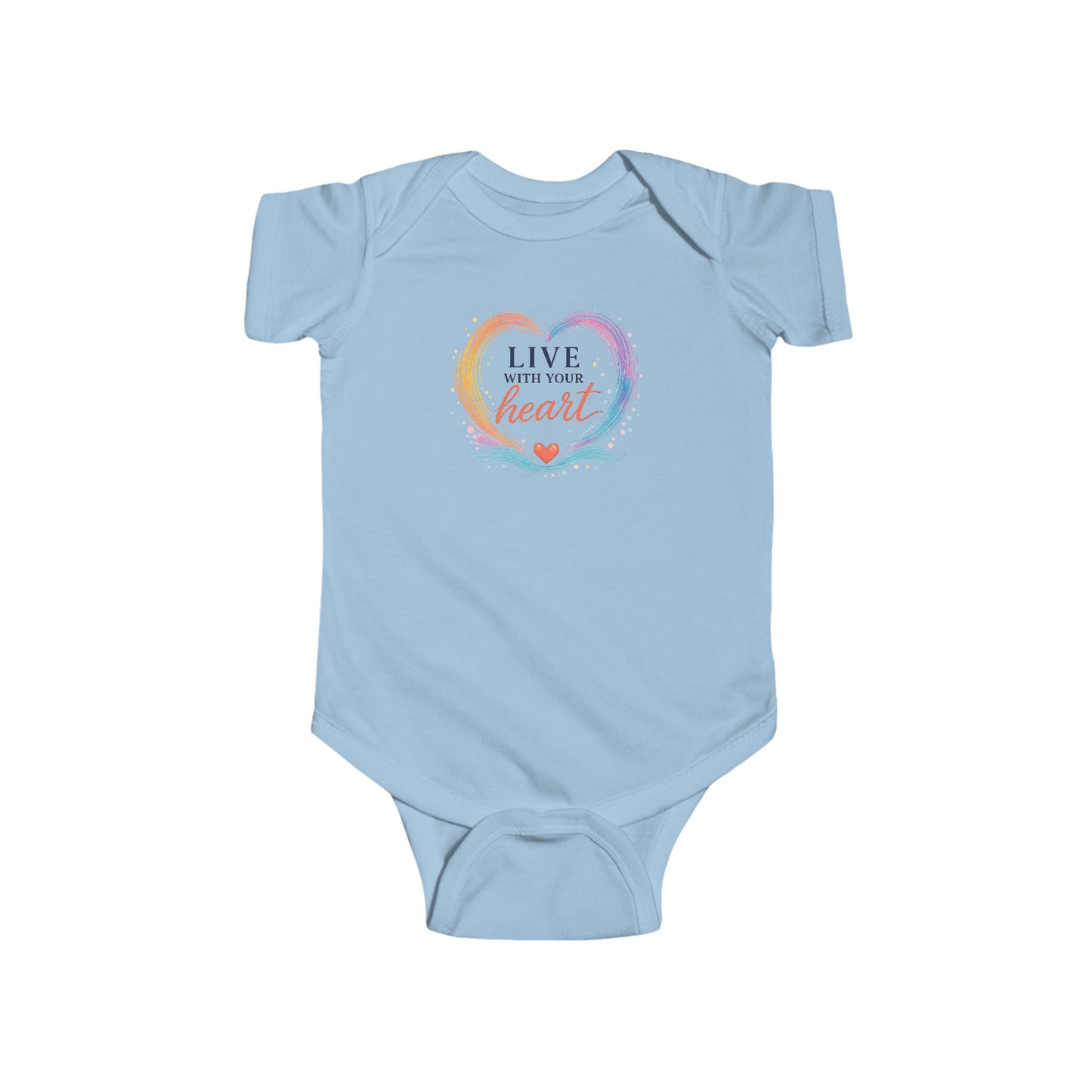Live With Your Heart Baby Onesie