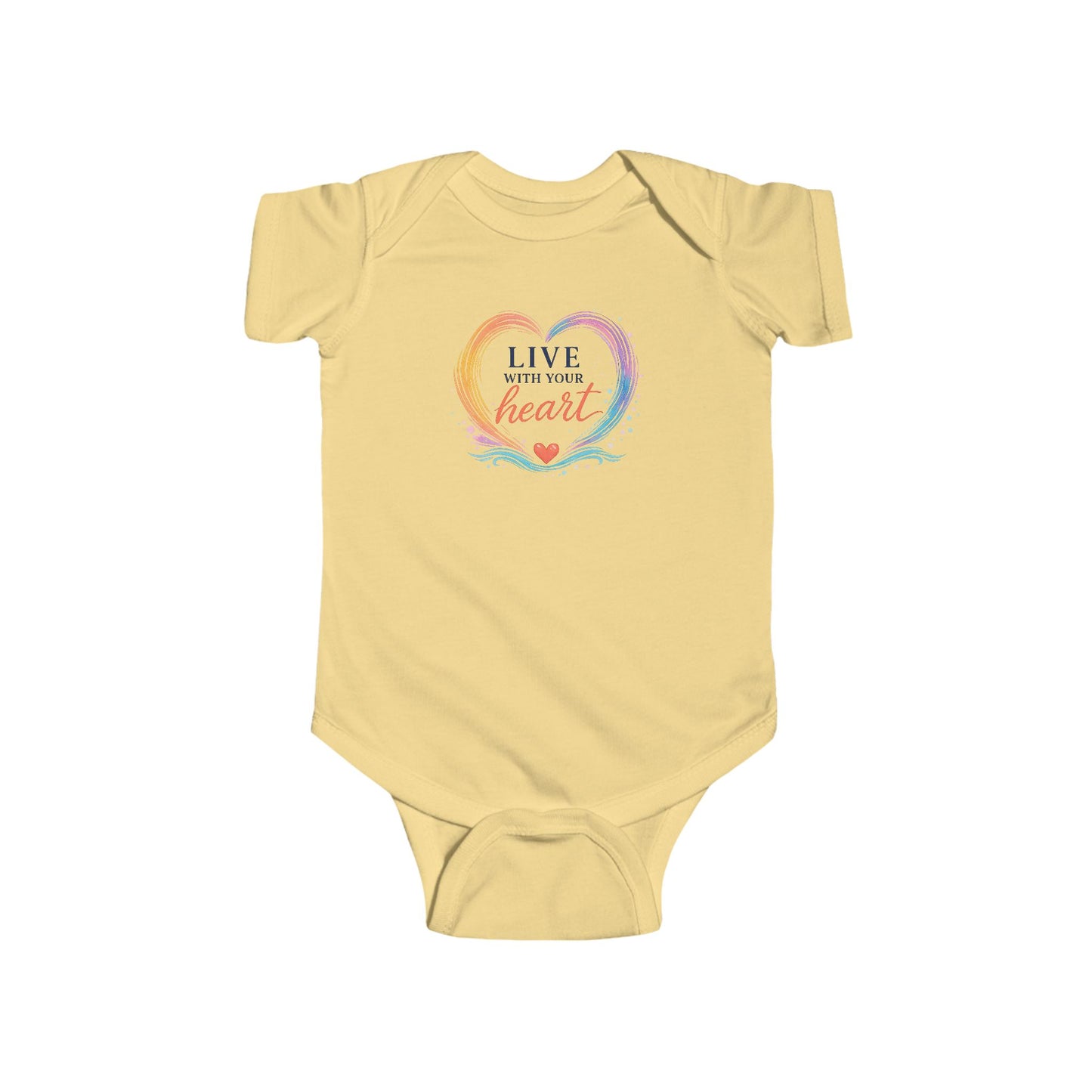 Live With Your Heart Baby Onesie
