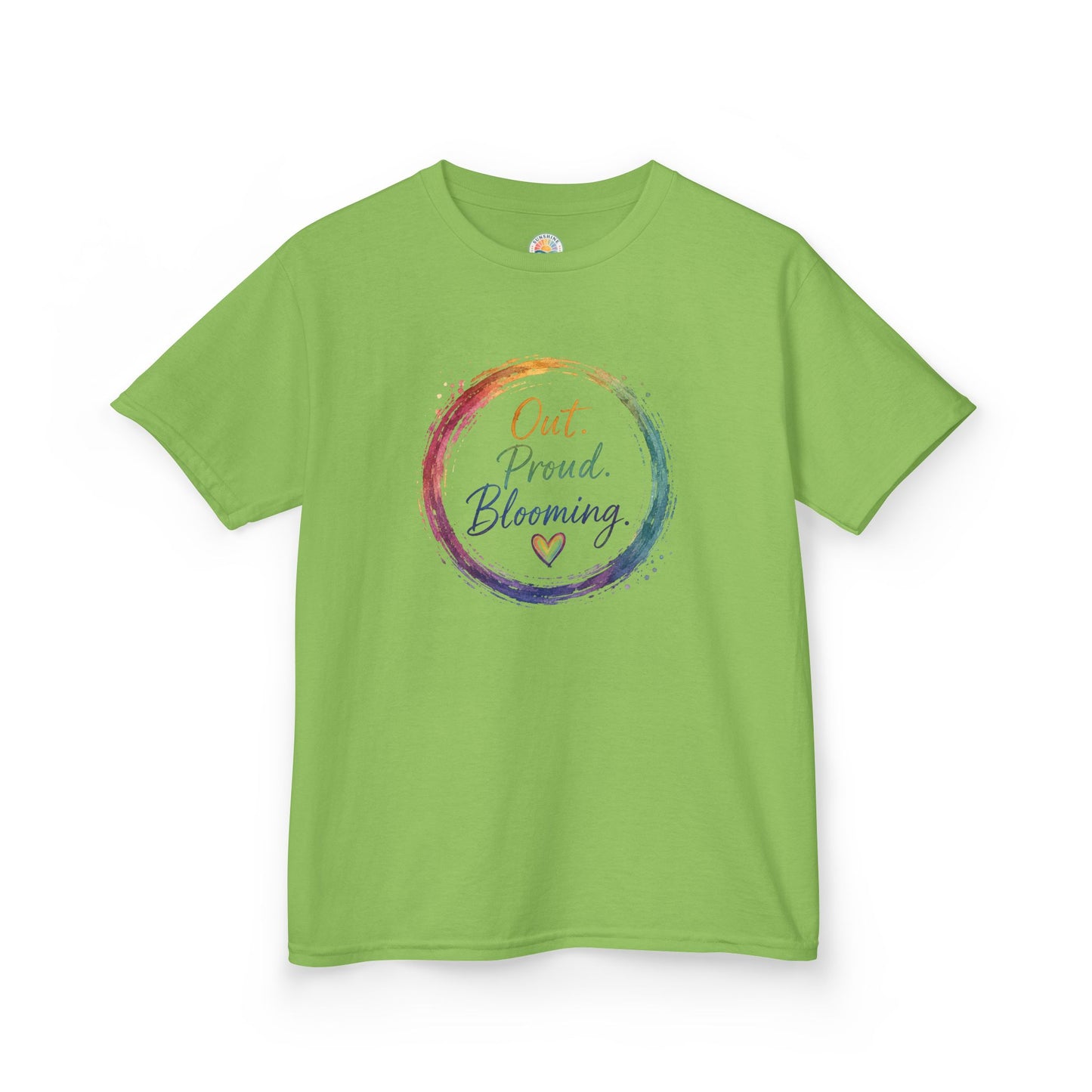 Out. Proud. Blooming. Kids Tee