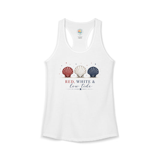 Red, White & Low Tide Women's Tank
