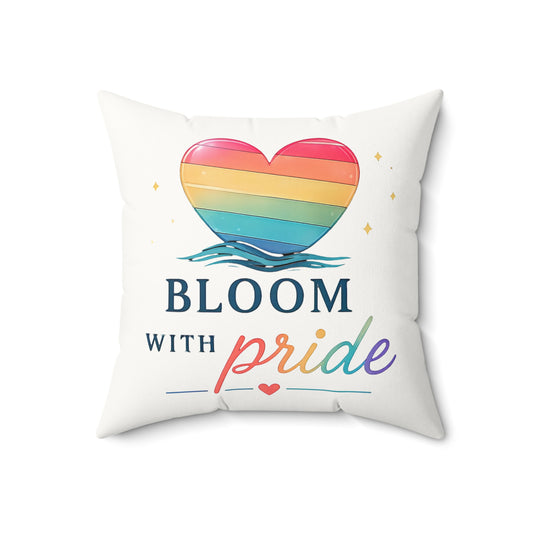 Bloom With Pride Throw Pillow