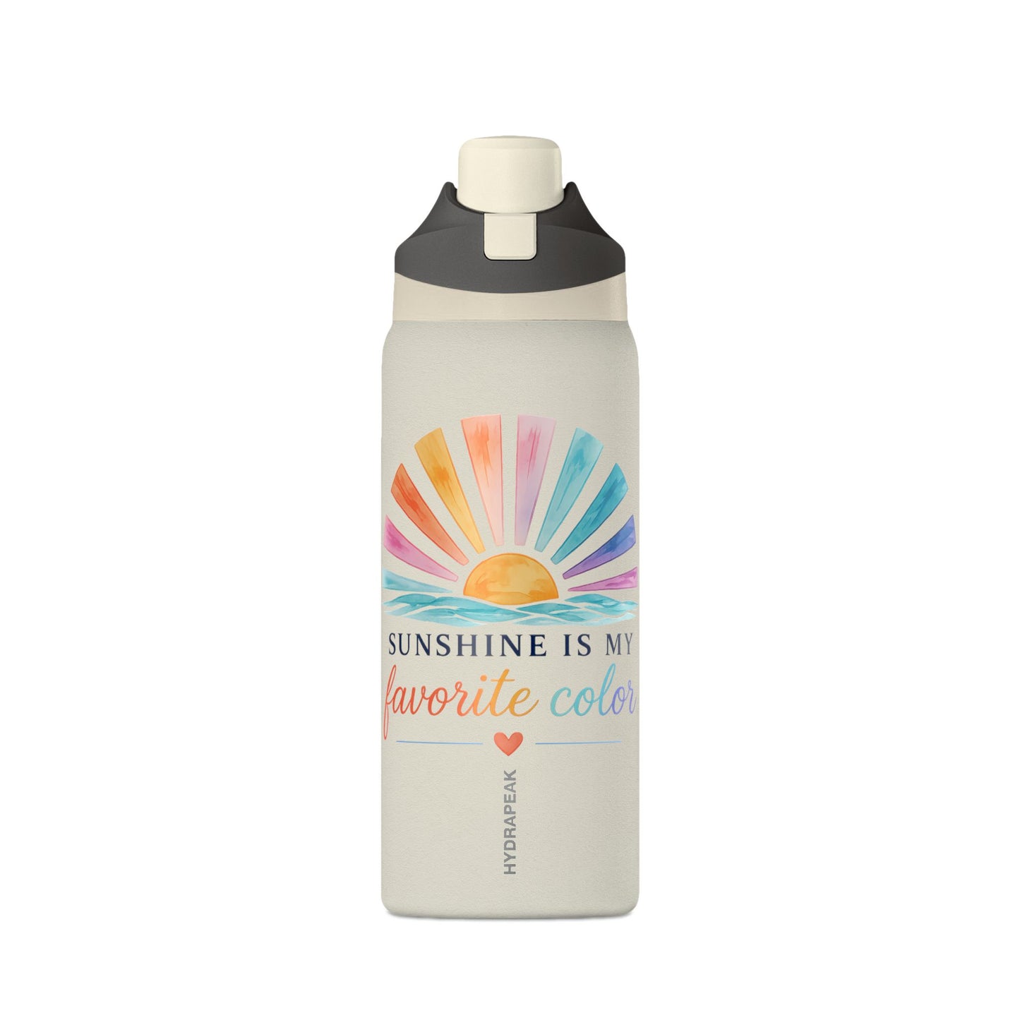 Sunshine Is My Favorite Color 32 oz Premium Hydrapeak Water Bottle