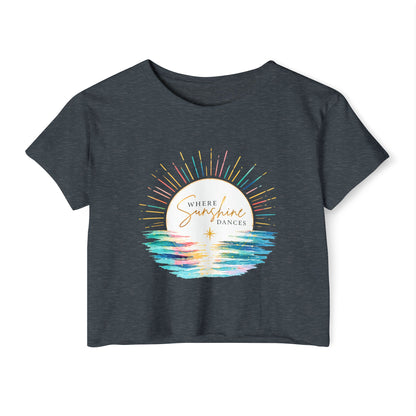 Where Sunshine Dances Crop Top
