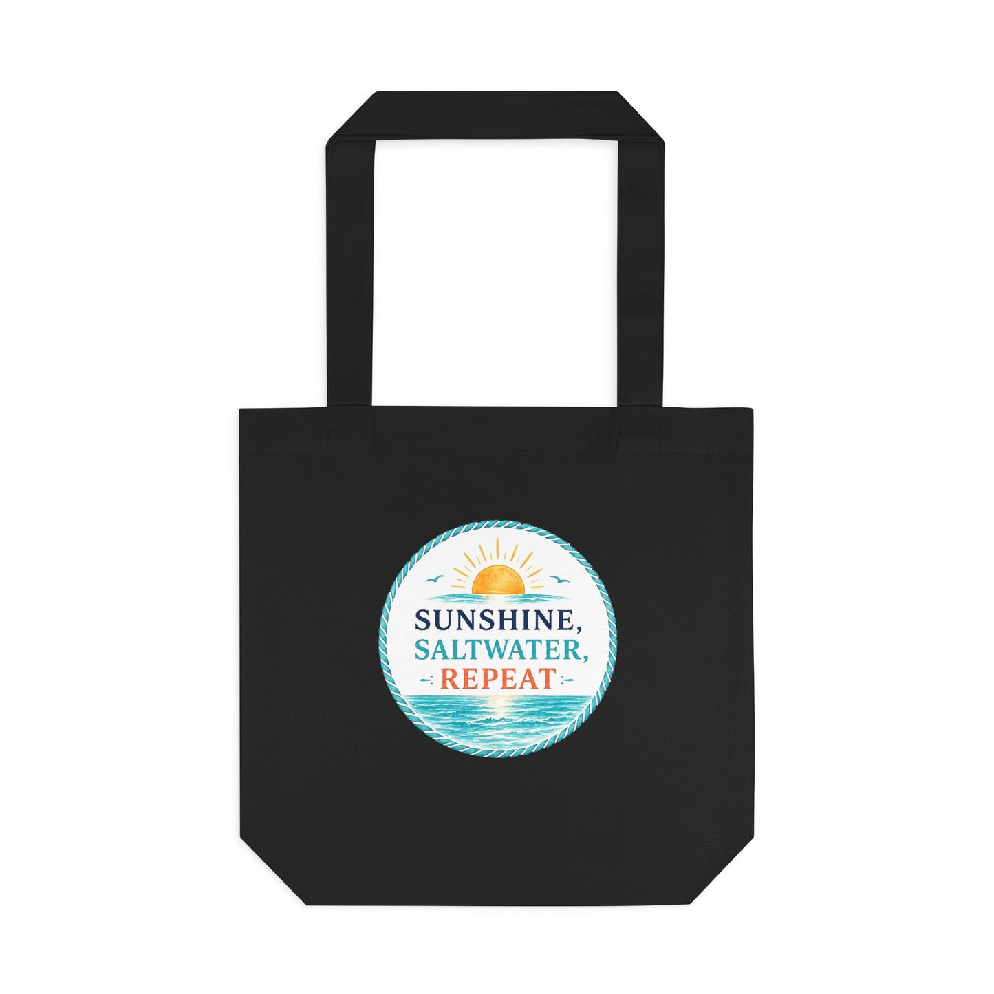 Sunshine, Saltwater, Repeat Canvas Tote Bag