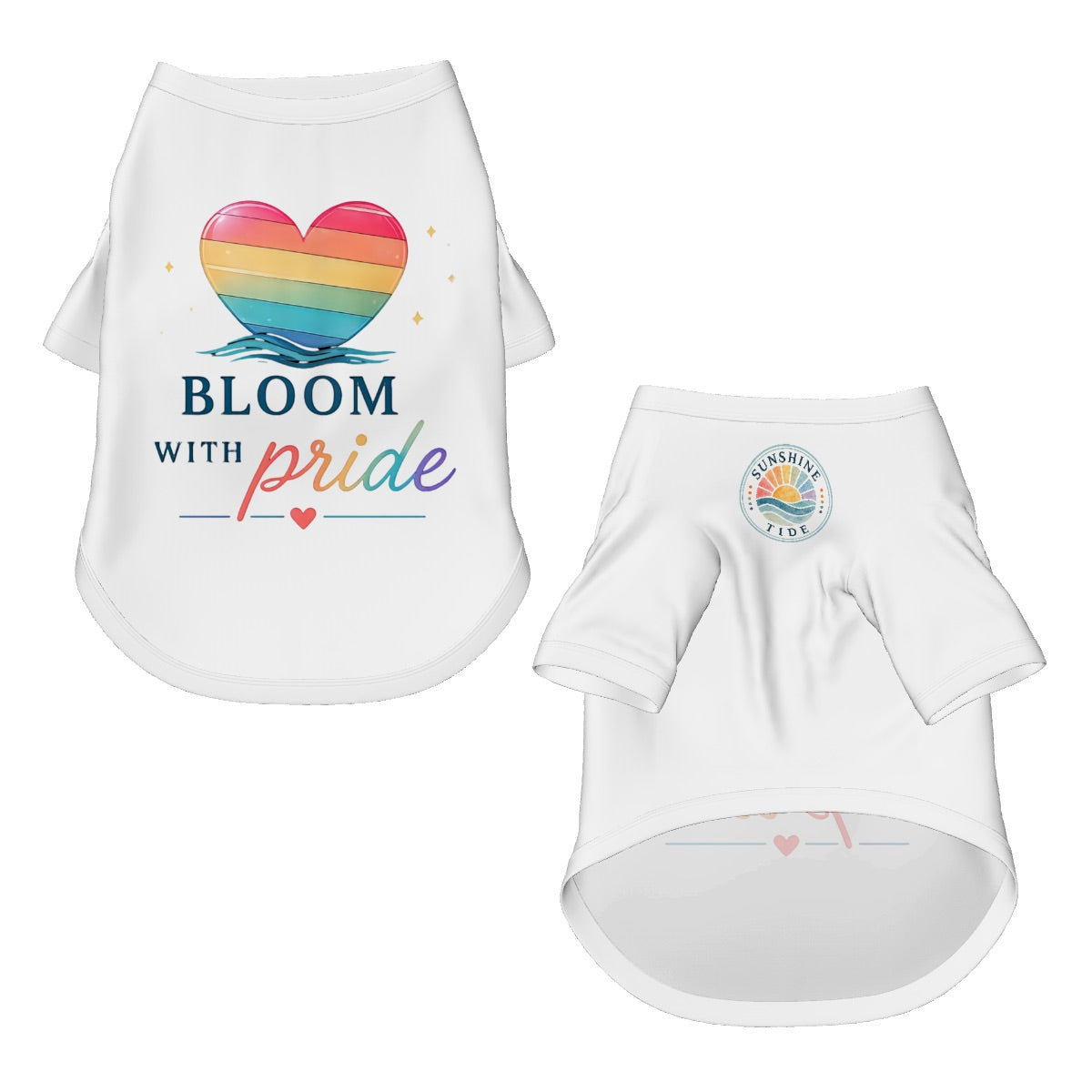 Bloom With Pride Dog Tee