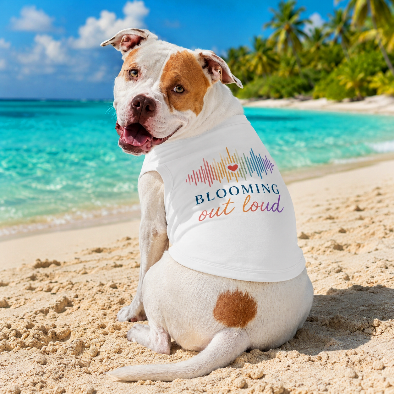 Blooming Out Loud Dog Tee
