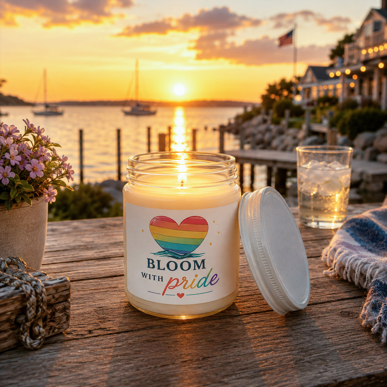 Bloom With Pride Scented Soy 9 oz Candle