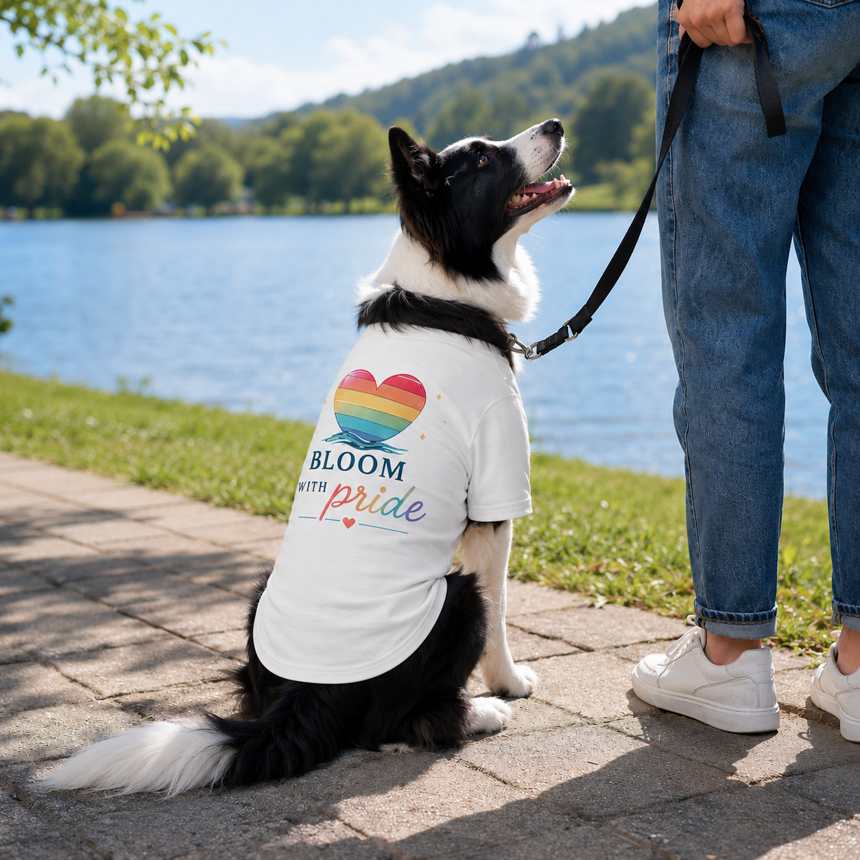 Bloom With Pride Dog Tee