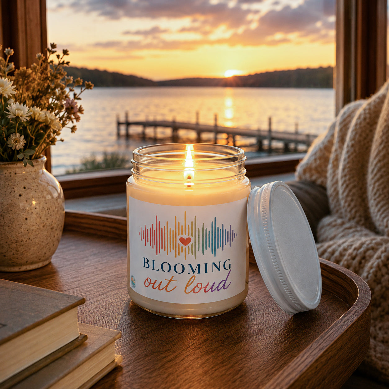 Blooming Out Loud Scented Soy 9 oz Candle