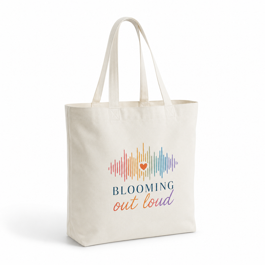 Blooming Out Loud Canvas Tote Bag