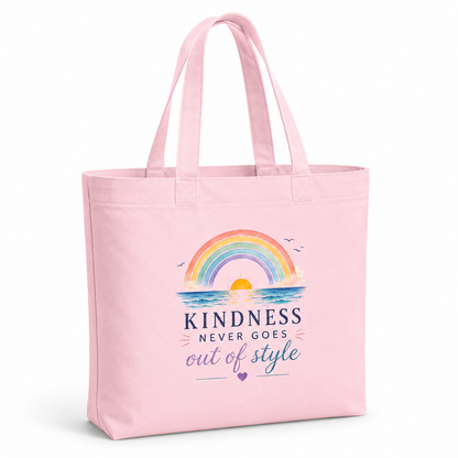 Kindness Never Goes Out Of Style Canvas Tote Bag