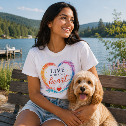 Live With Your Heart Comfort Tee