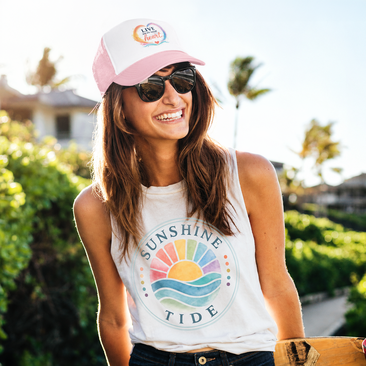 Live With Your Heart Trucker Hat