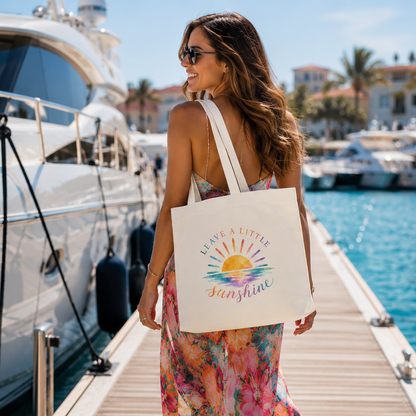 Leave A Little Sunshine Canvas Tote Bag