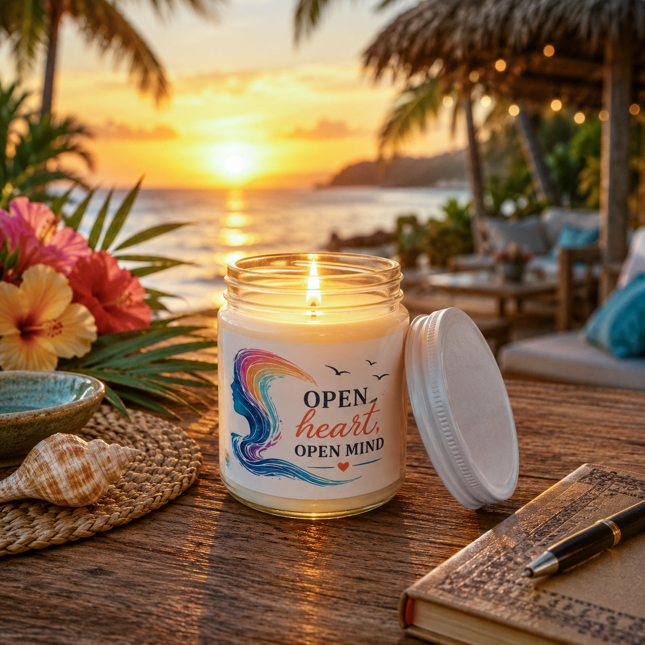 Open Heart, Open Mind Scented Soy 9 oz Candle
