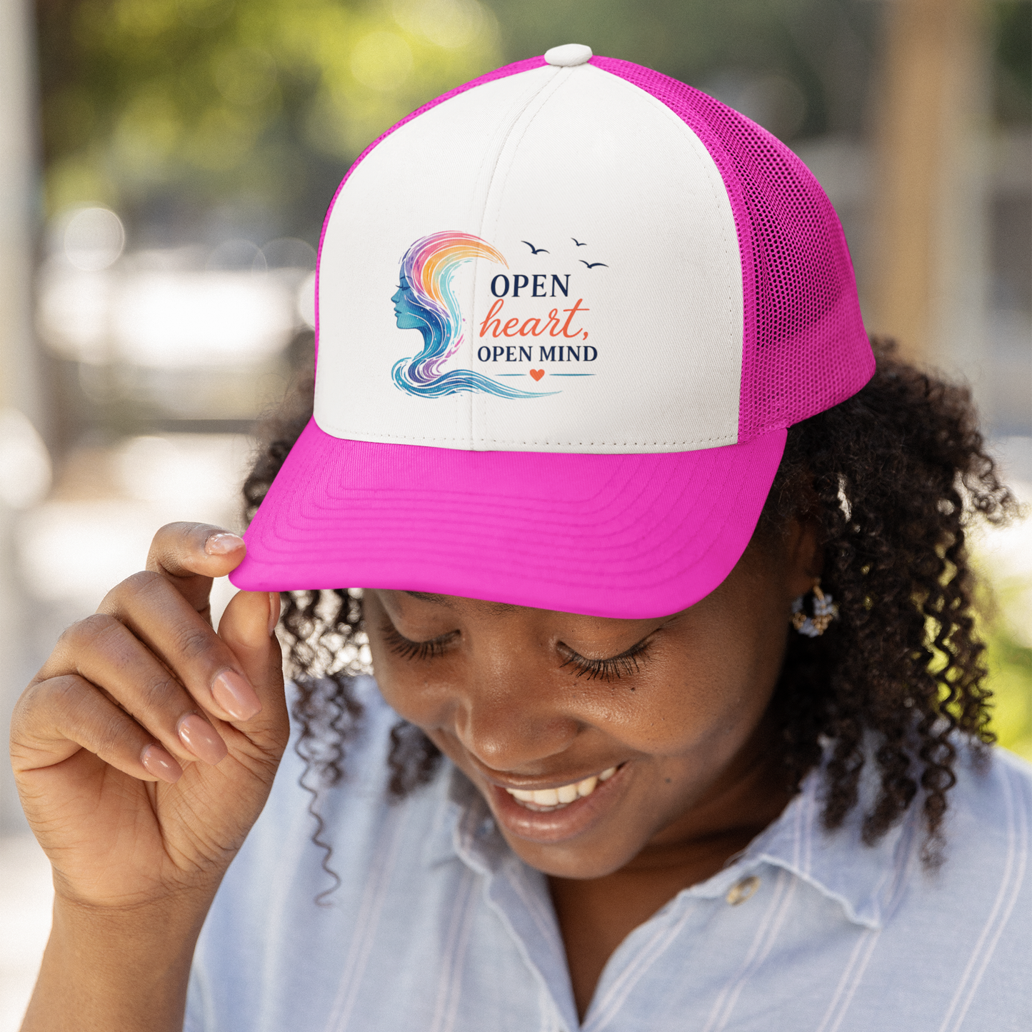 Open Heart, Open Mind Trucker Hat