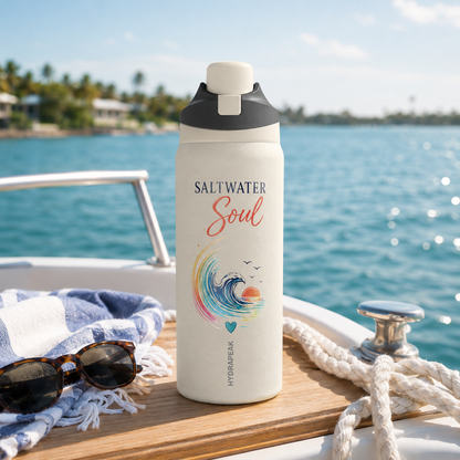 Saltwater Soul 32 oz Premium Hydrapeak Water Bottle