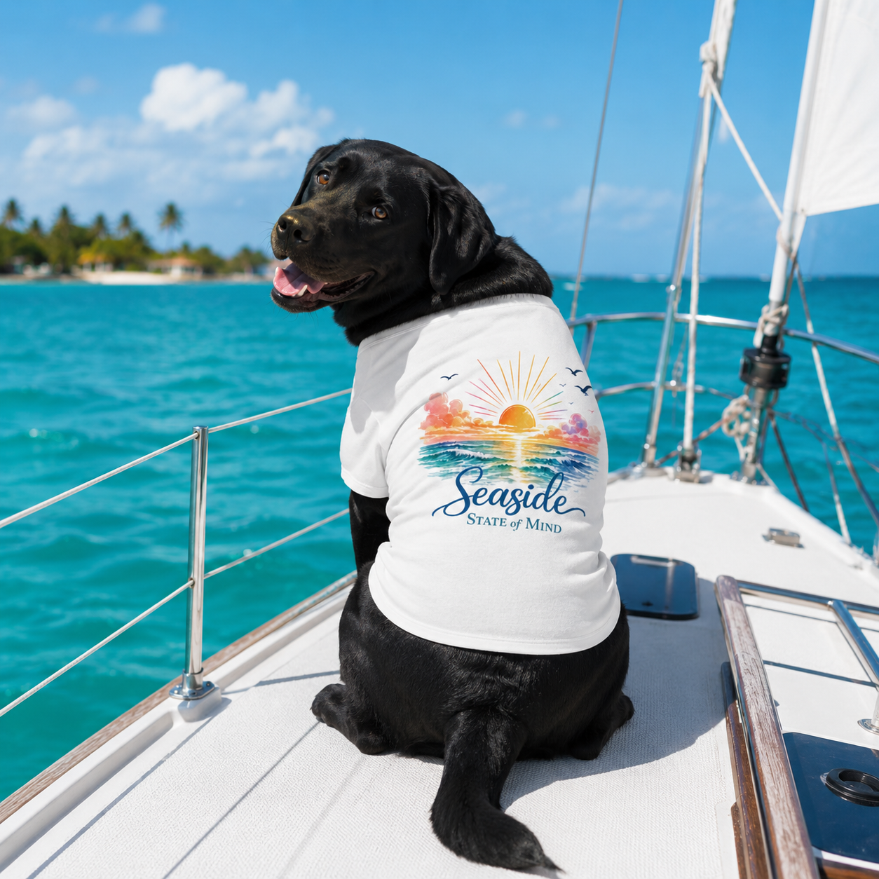 Seaside State Of Mind Dog Tee