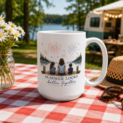 Summer Looks Better Together 15 oz Mug