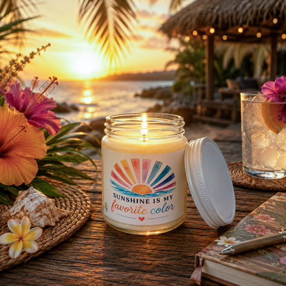 Sunshine Is My Favorite Color Scented Soy 9 oz Candle