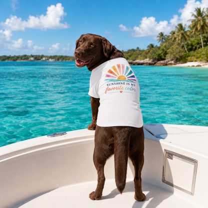Sunshine Is My Favorite Color Dog Tee
