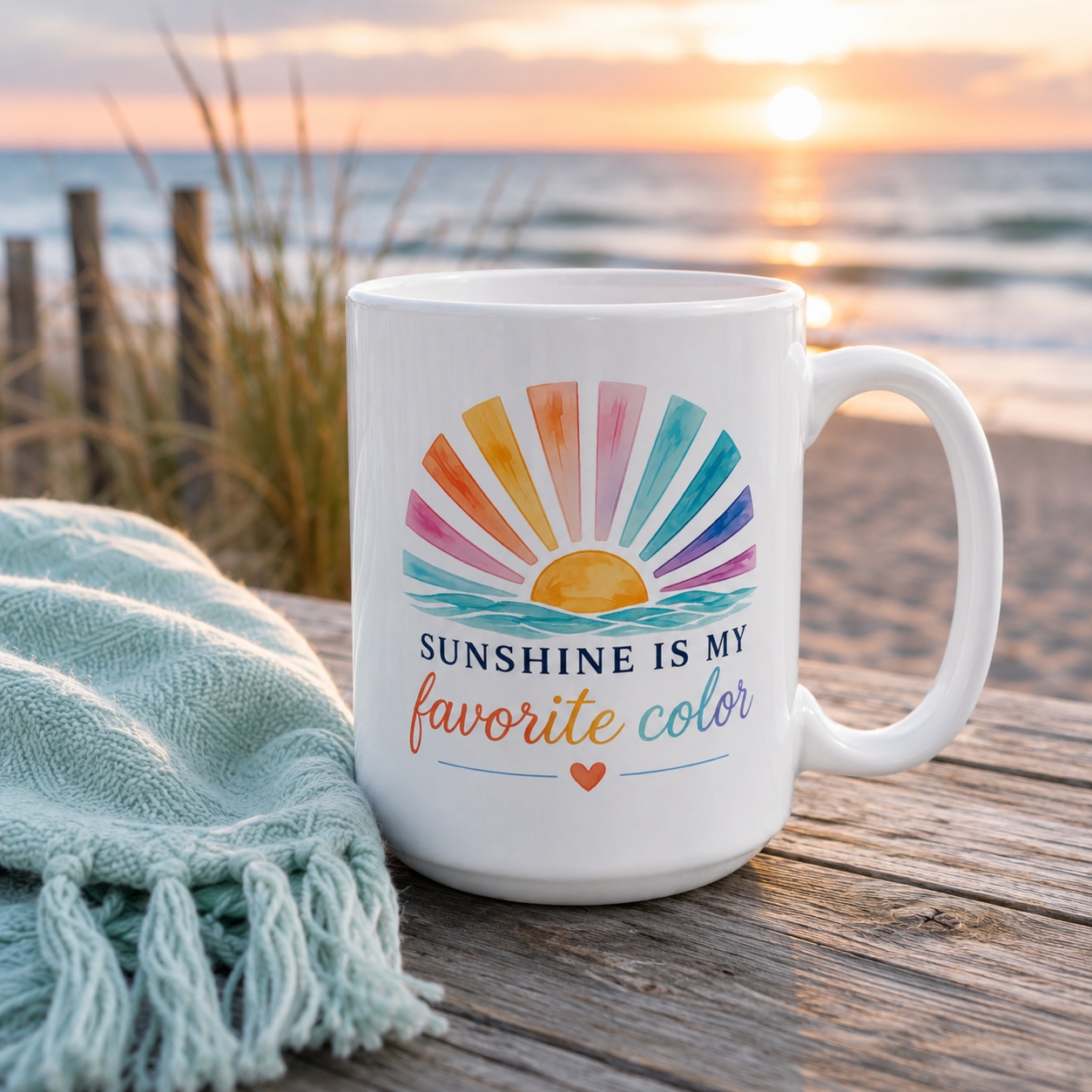 Sunshine Is My Favorite Color 15 oz Mug