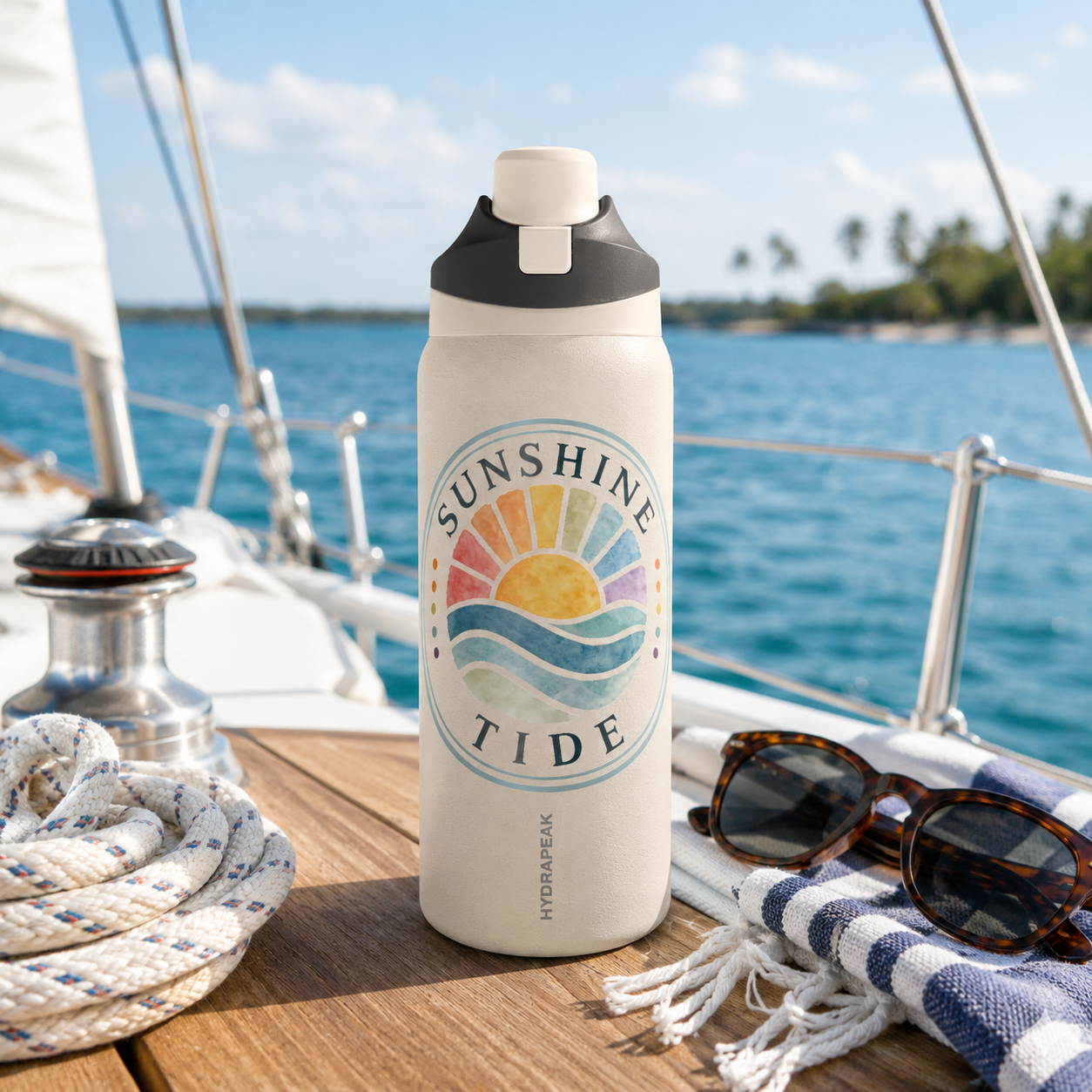 Sunshine Tide Flagship 32 oz Water Bottle