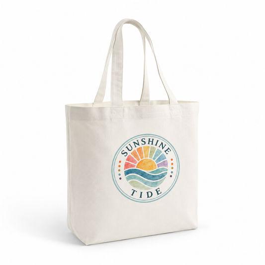 Sunshine Tide Flagship Canvas Tote Bag
