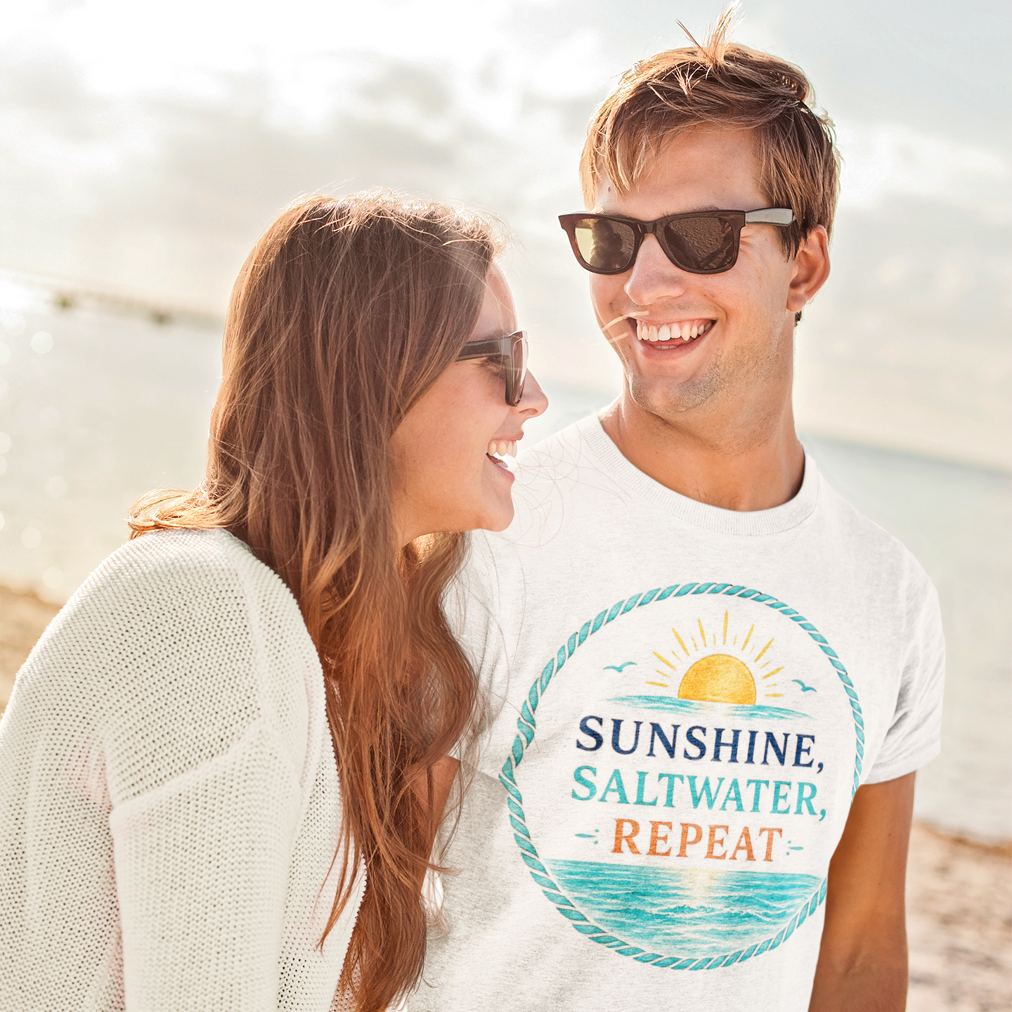 Sunshine, Saltwater, Repeat Comfort Tee